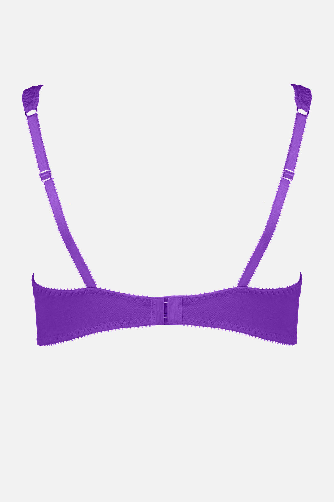 Videris Lingerie Sarah underwire free soft cup bra in purple TENCEL™ features adjustable back straps and hook and eyes closure
