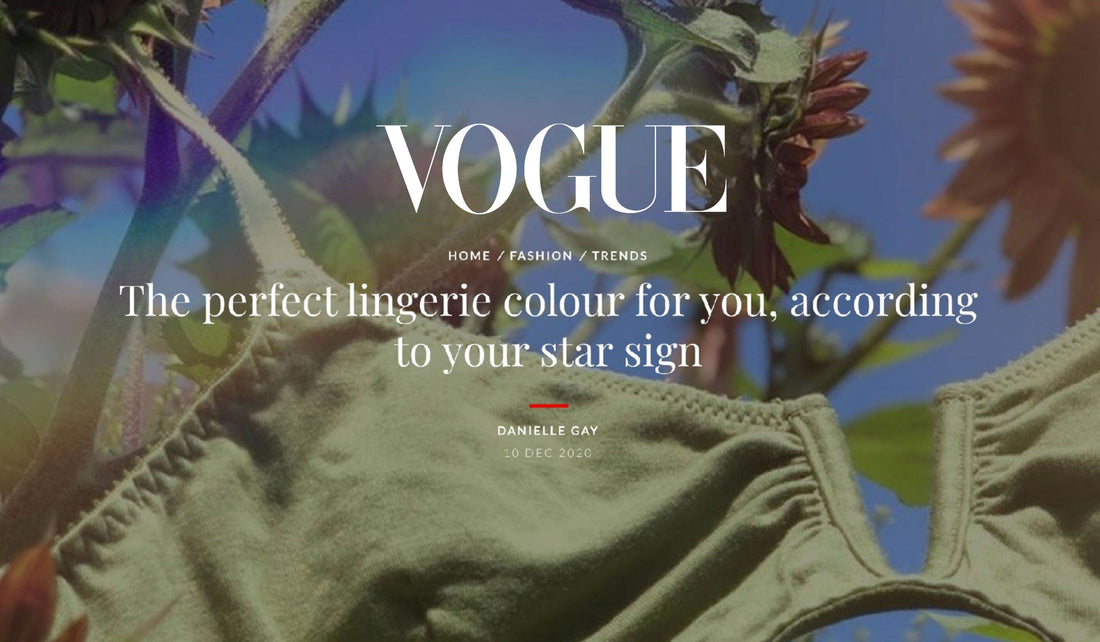 VOGUE recommends the perfect lingerie colour for you, according to your star sign
