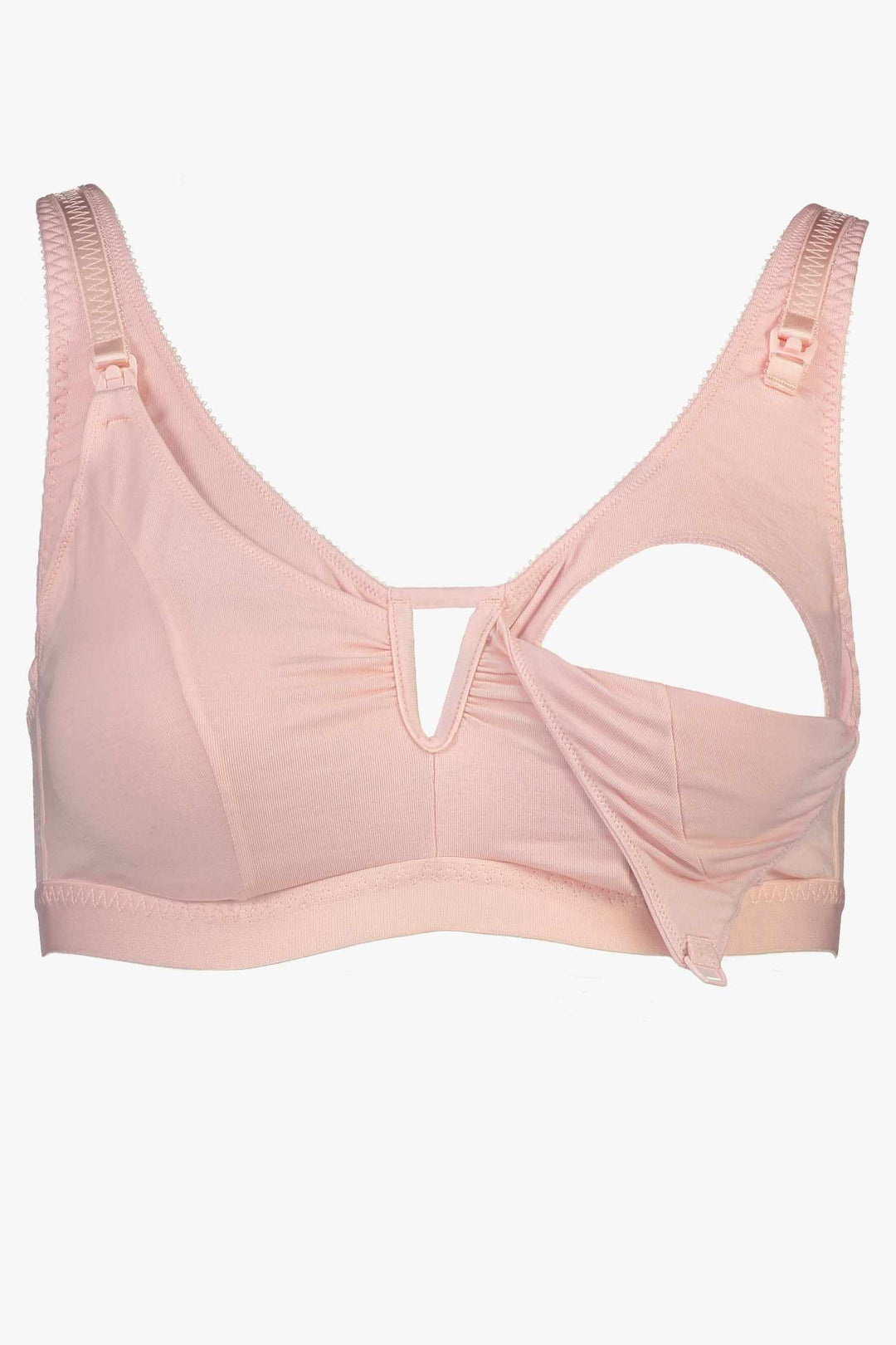 Videris Lingerie Belle nursing bra with soft elastic band, drop down cup and deep sides in rosy pink