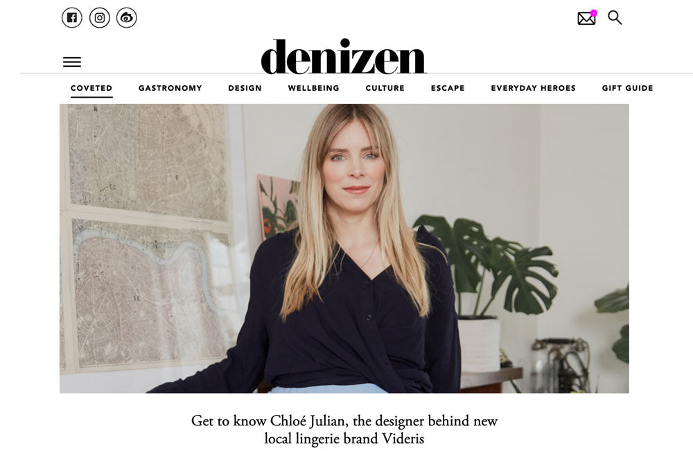 DENIZEN - Get to know Chloe Julian, the designer behind Videris