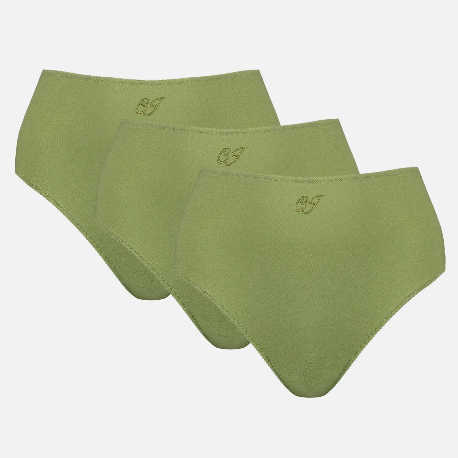 Monogram Whitney High Waist Bikini 3 Pack