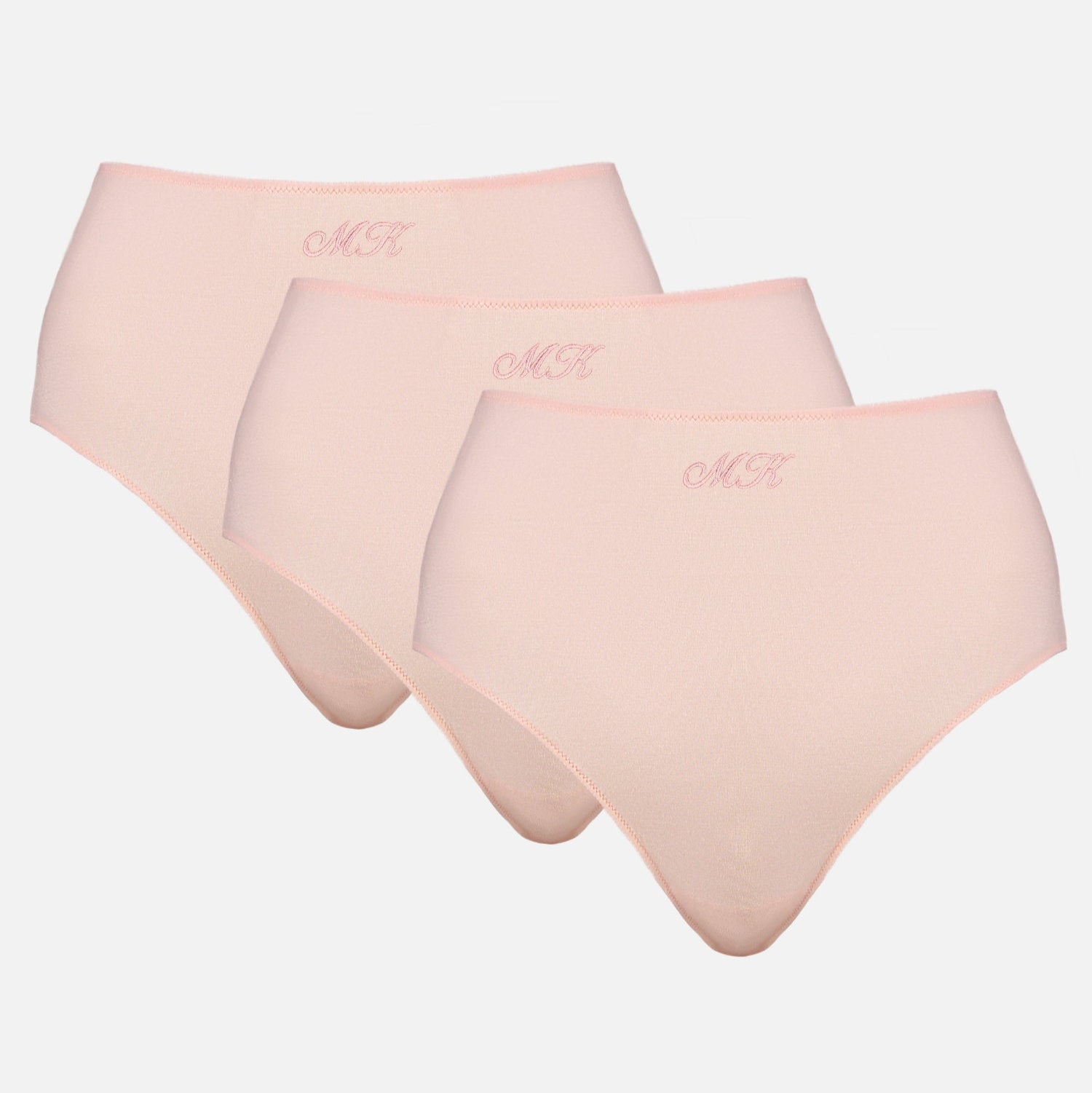 Monogram Whitney High Waist Bikini 3 Pack - Rosy