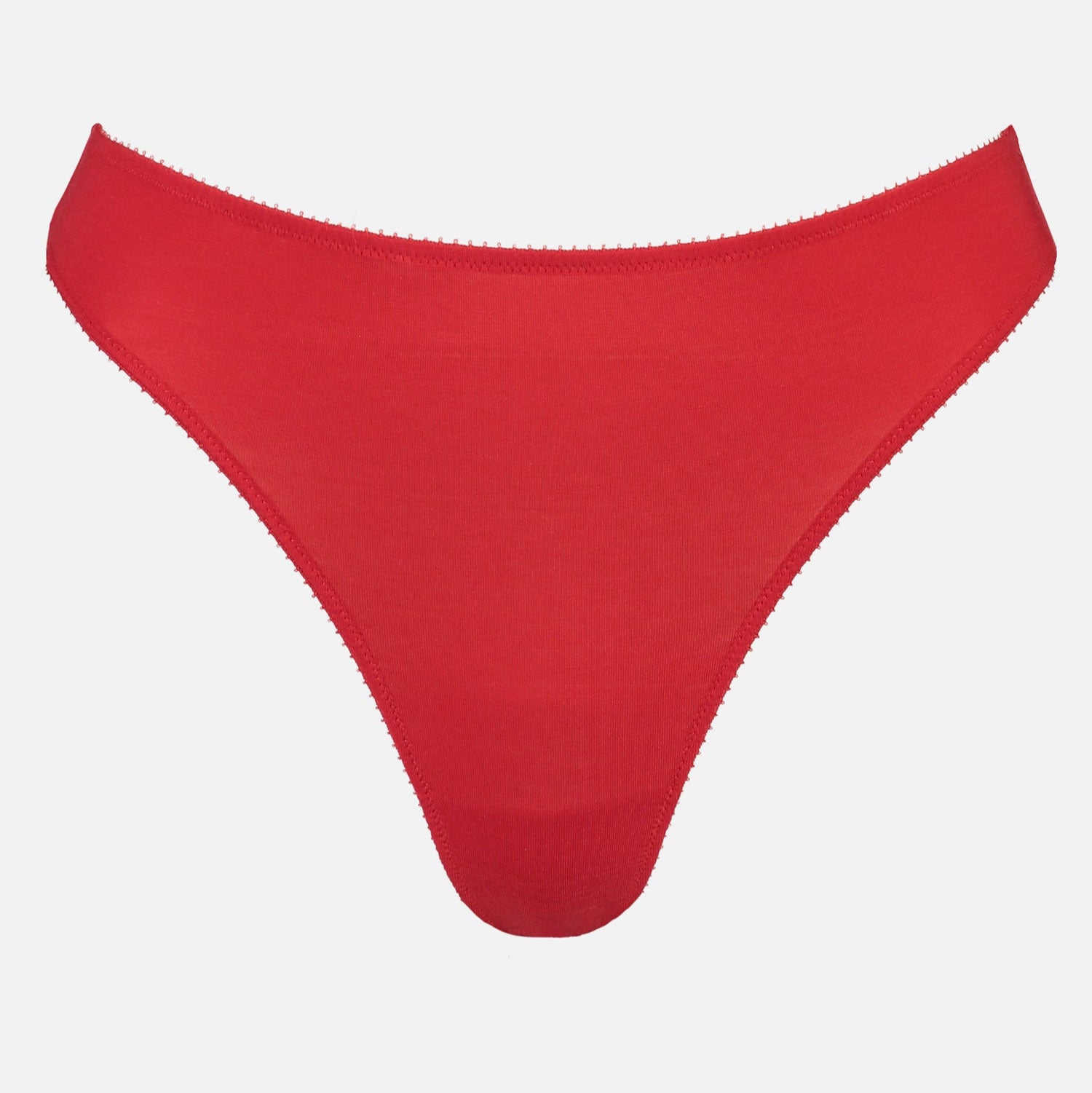 Videris Lingerie thong in red TENCEL™ a comfortable mid-rise style cut to follow the natural curve of your hips