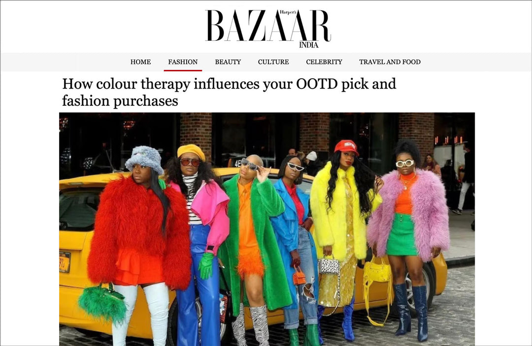 Harpers Bazaar colour therapy