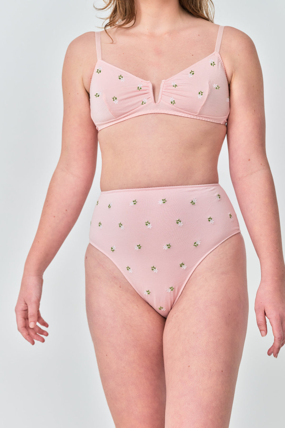 Whitney High Waist Bikini - Rosy Blossom