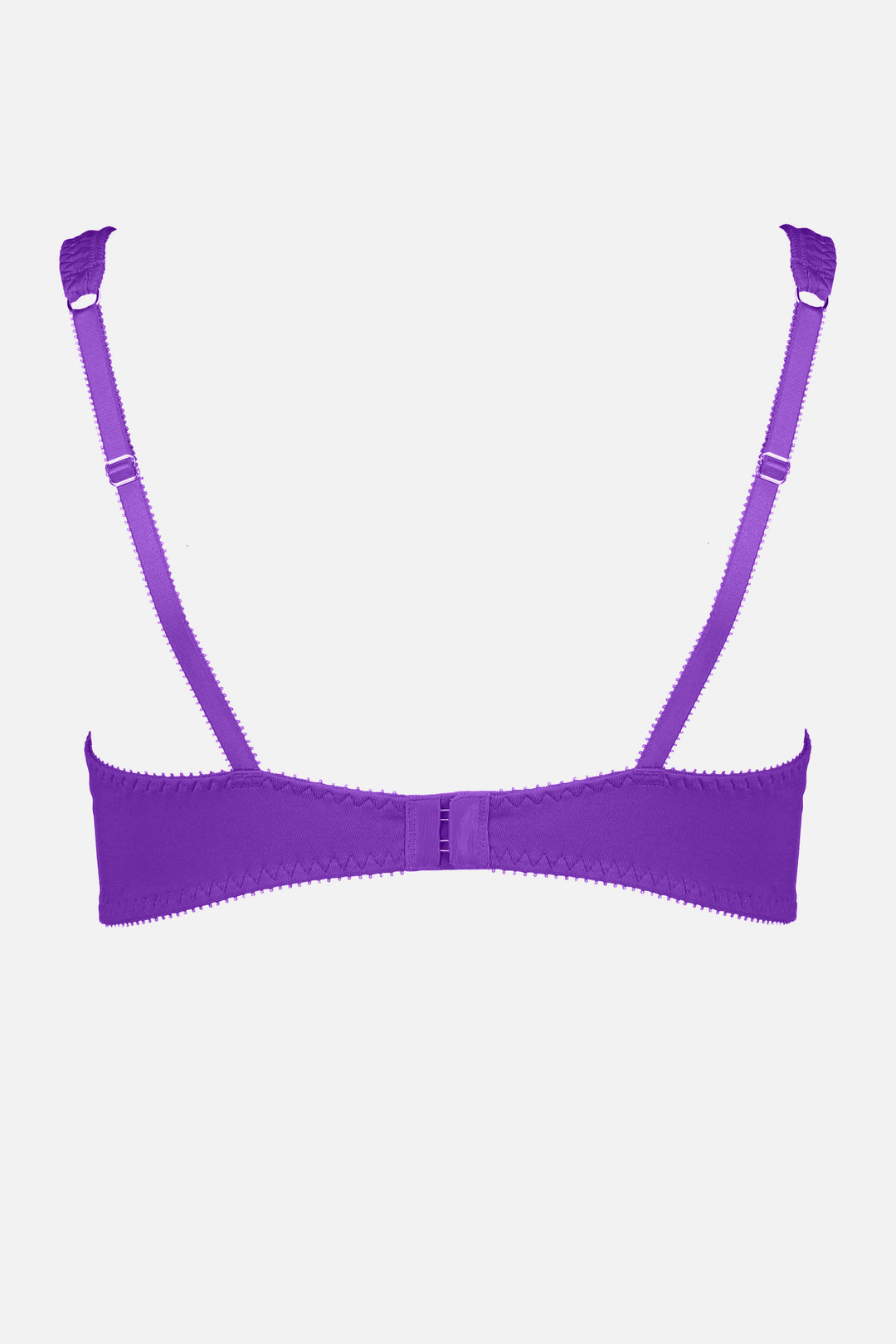 Videris Lingerie Sarah underwire free soft cup bra in purple TENCEL™ features adjustable back straps and hook and eyes closure