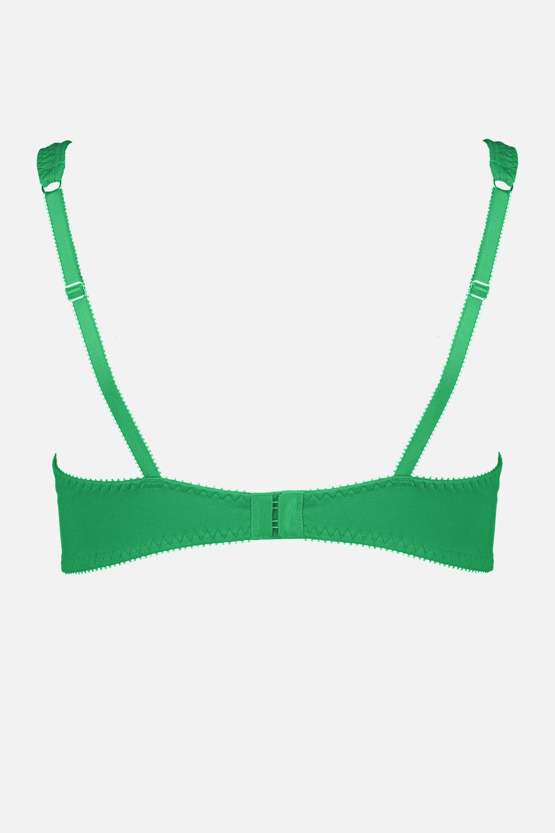 Videris Lingerie Sarah underwire free soft cup bra in green TENCEL™ features adjustable back straps and hook and eyes closure