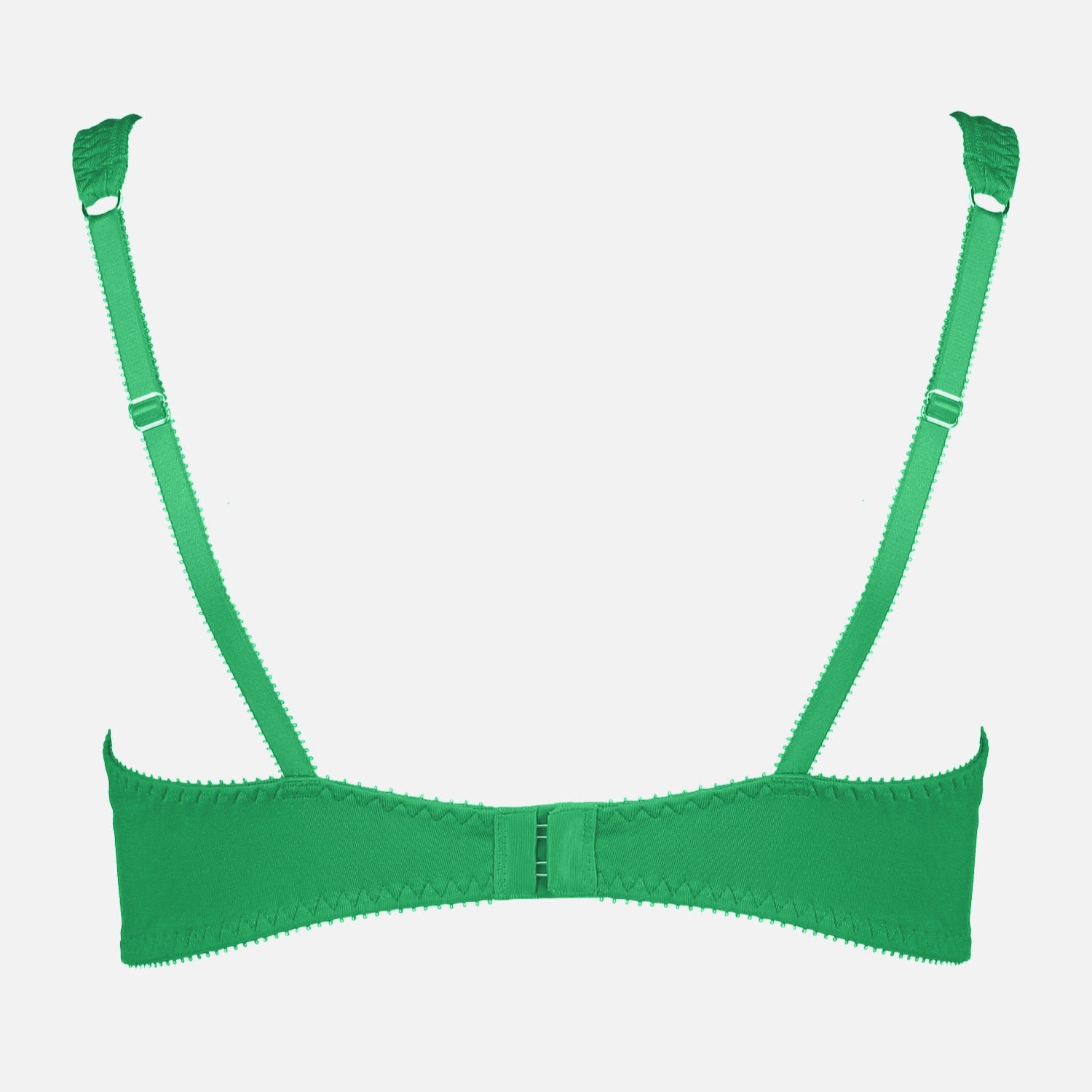Videris Lingerie Sarah underwire free soft cup bra in green TENCEL™ features adjustable back straps and hook and eyes closure