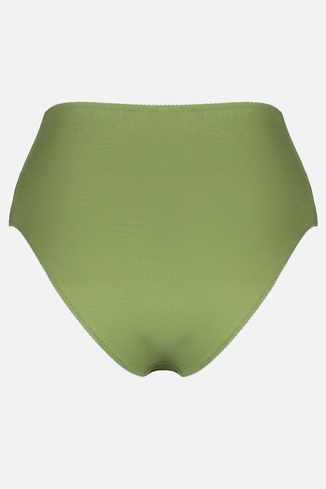Videris Lingerie high waist knicker in olive blossom embroidered TENCEL™  with a flattering legline