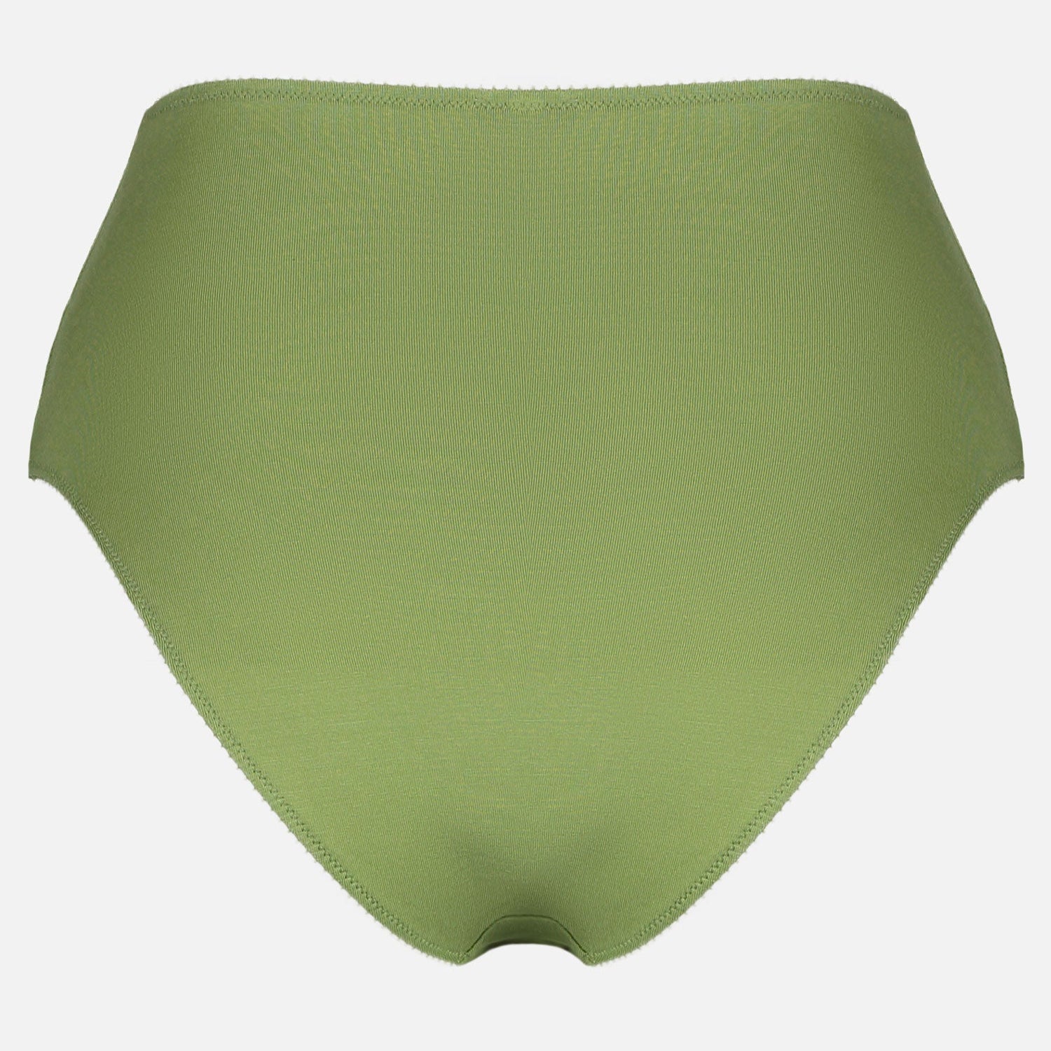 Videris Lingerie high waist knicker in olive blossom embroidered TENCEL™  with a flattering legline
