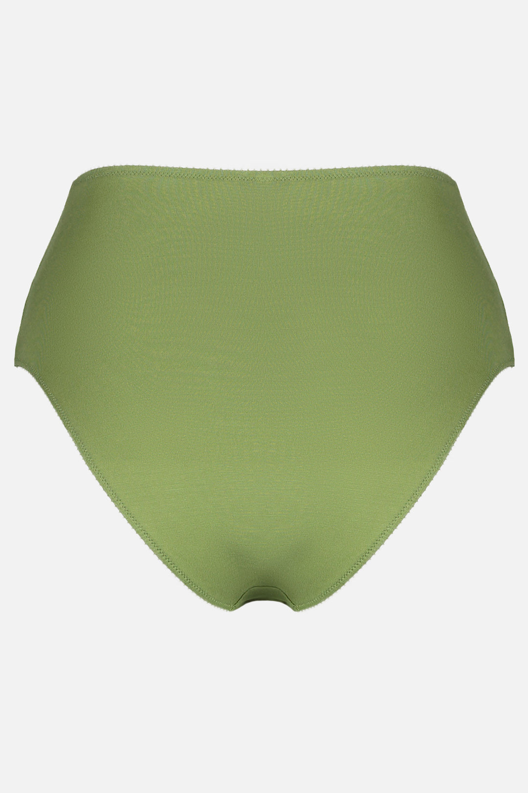 Videris Lingerie high waist knicker in olive blossom embroidered TENCEL™  with a flattering legline