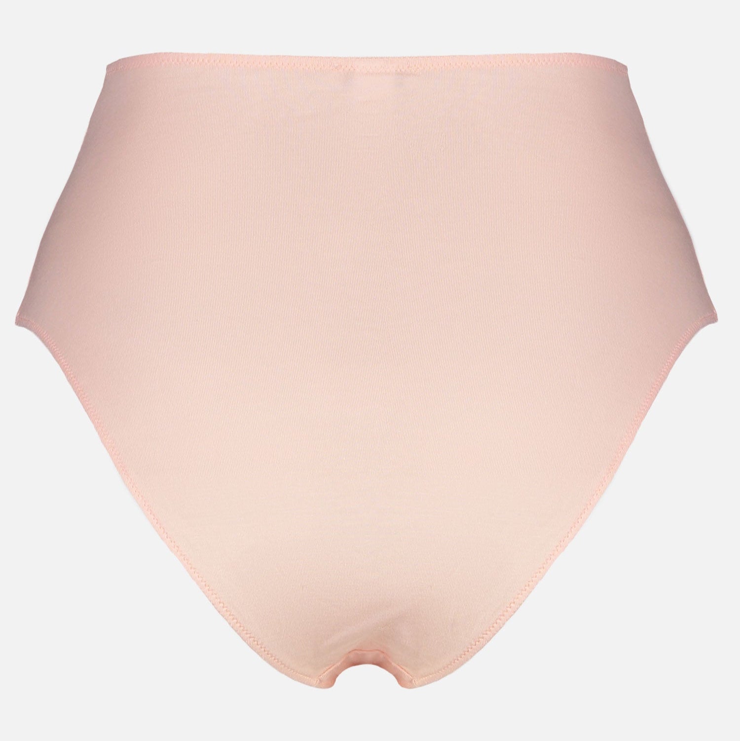 Videris Lingerie high waist knicker in pale pink TENCEL™ with soft elastics and flattering legline curving over the hip