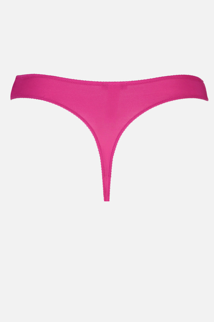 Videris Lingerie thong in magenta TENCEL™ a comfortable flattering wide g string back with soft elastics