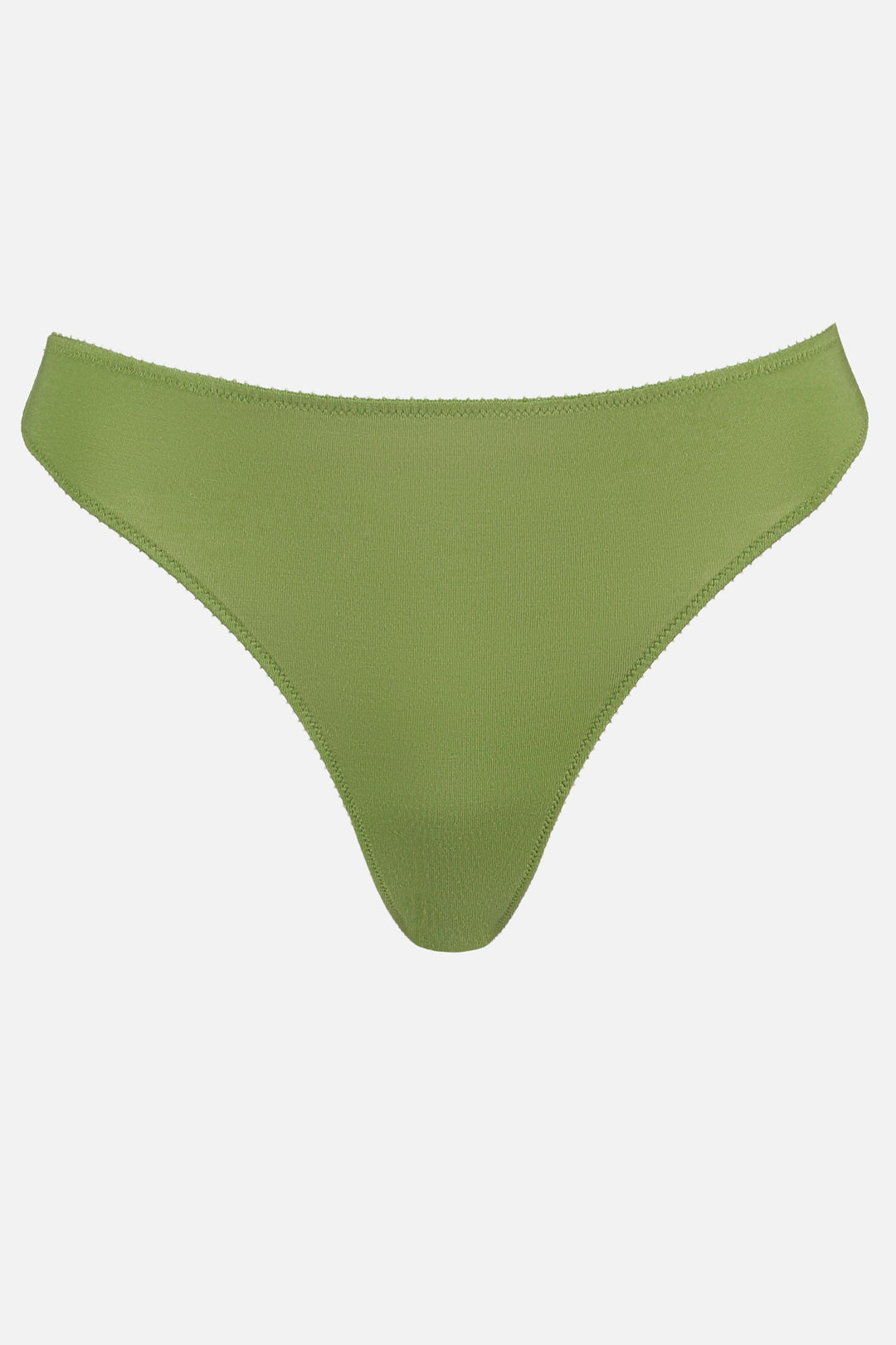 Videris Lingerie thong in bohemian olive TENCEL™ a comfortable mid-rise style cut to follow the natural curve of your hips