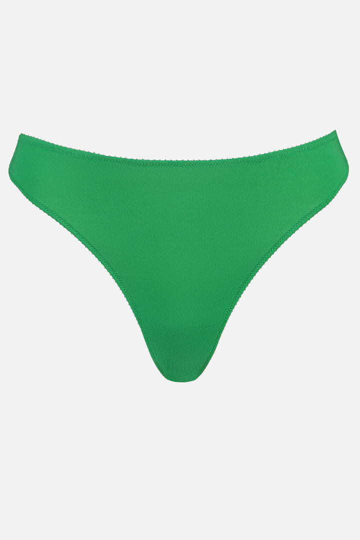 Videris Lingerie thong in green TENCEL™ a comfortable mid-rise style cut to follow the natural curve of your hips