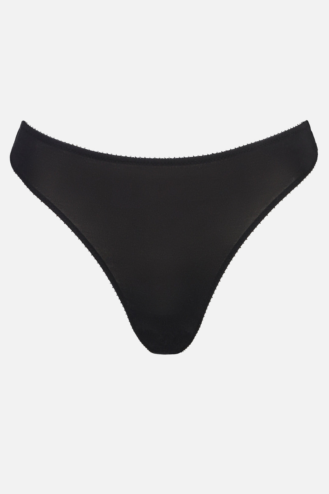 Videris Lingerie thong in black TENCEL™ a comfortable mid-rise style cut to follow the natural curve of your hips