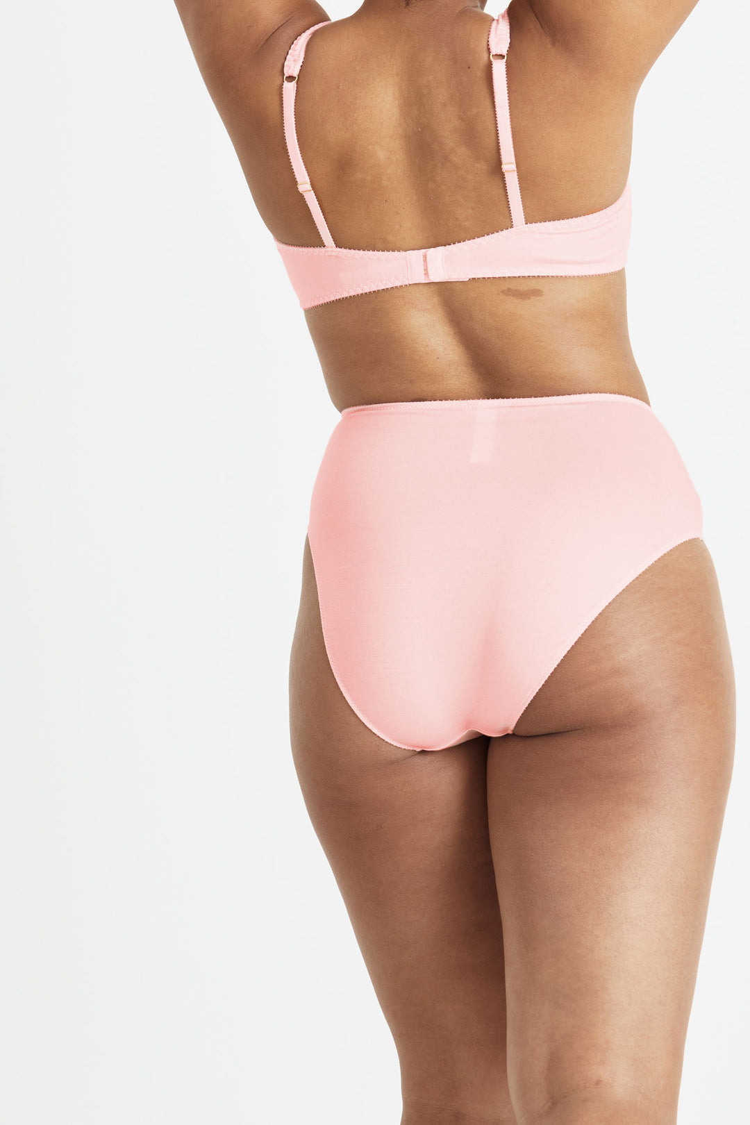 Videris Lingerie high waist knicker in rosy pink TENCEL™  with cheeky bottom coverage