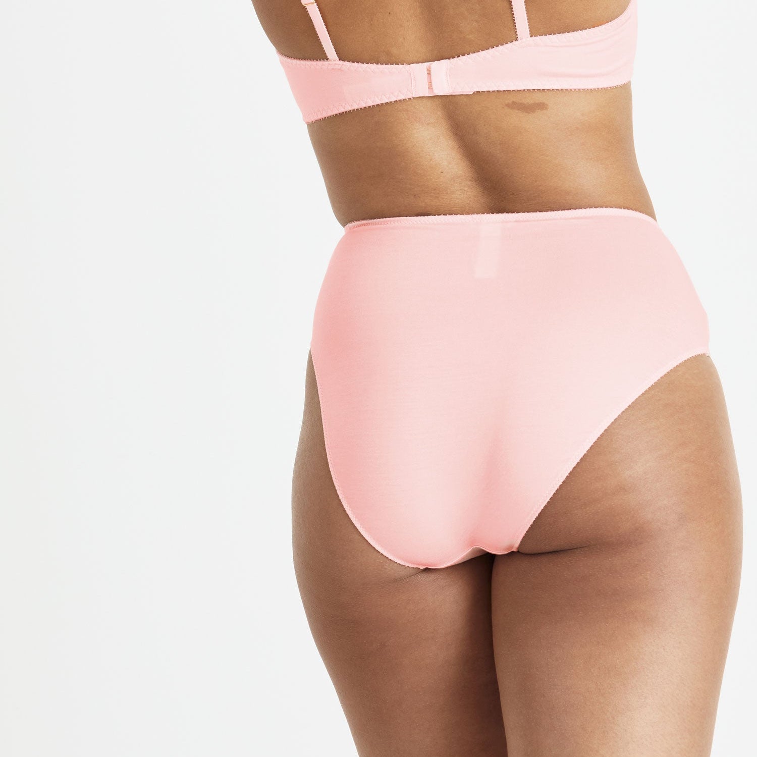 Whitney High Waist Bikini - Rosy