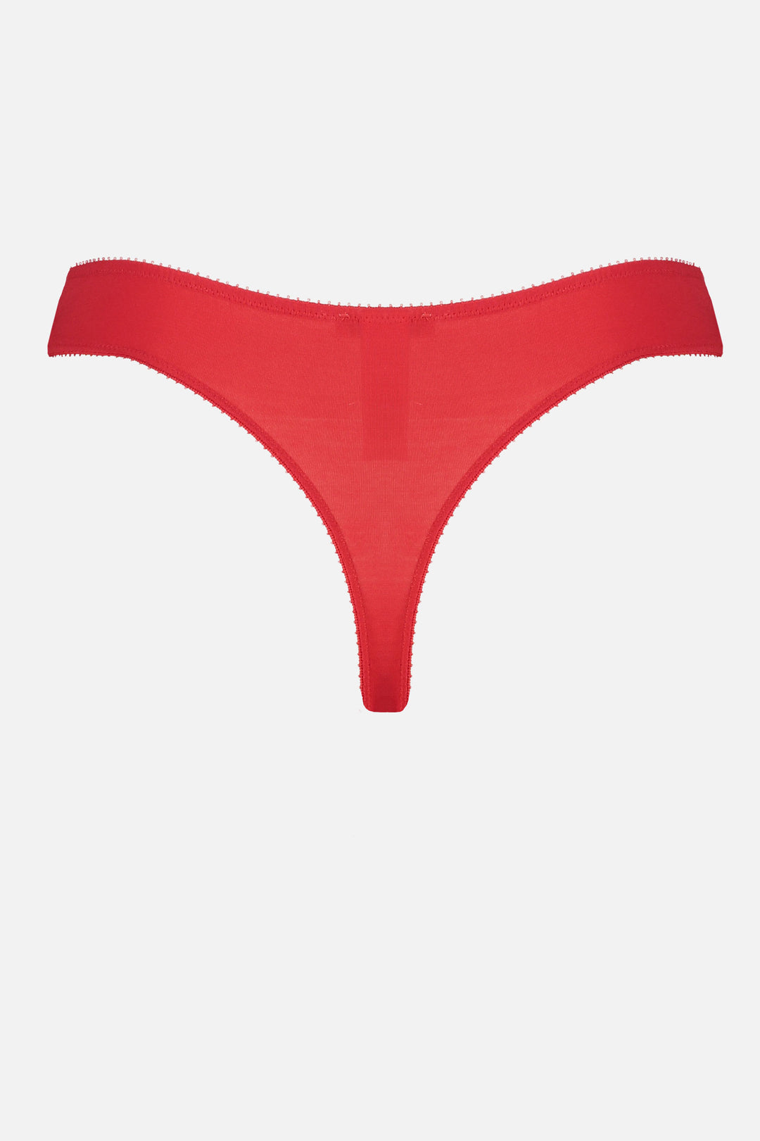 Videris Lingerie thong in red TENCEL™ a comfortable flattering wide g string back with soft elastics