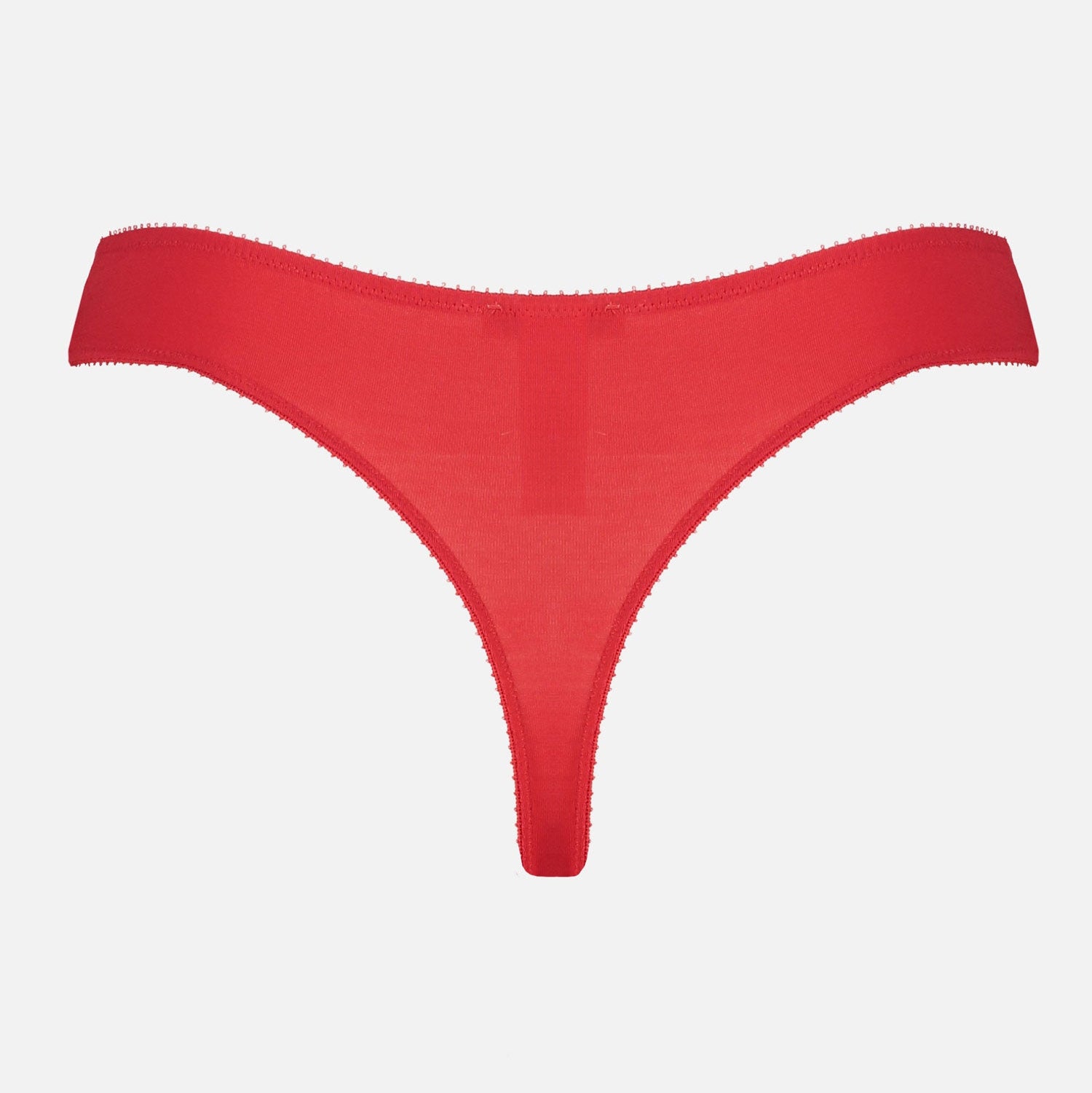 Videris Lingerie thong in red TENCEL™ a comfortable flattering wide g string back with soft elastics
